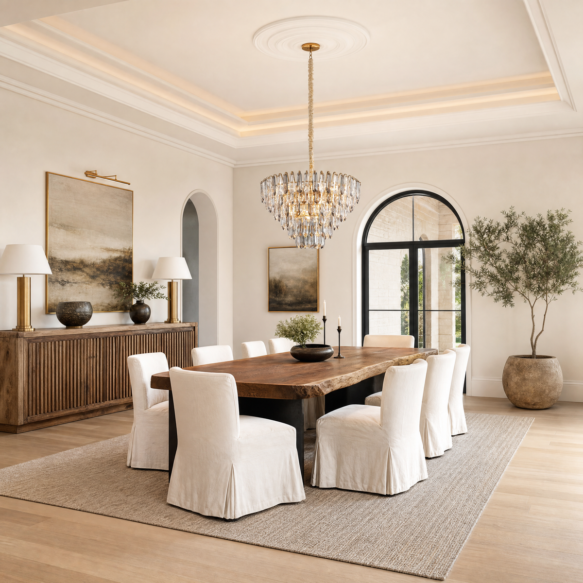Eterea Brass Chandelier