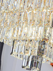 extra large crystal 2-story foryer / high ceiling living room / big hallway/ hotel entryway light fixture luxury modern stunning golden chandelier