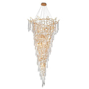 Blus Lighting Flavian Branch Crystal Chandelier