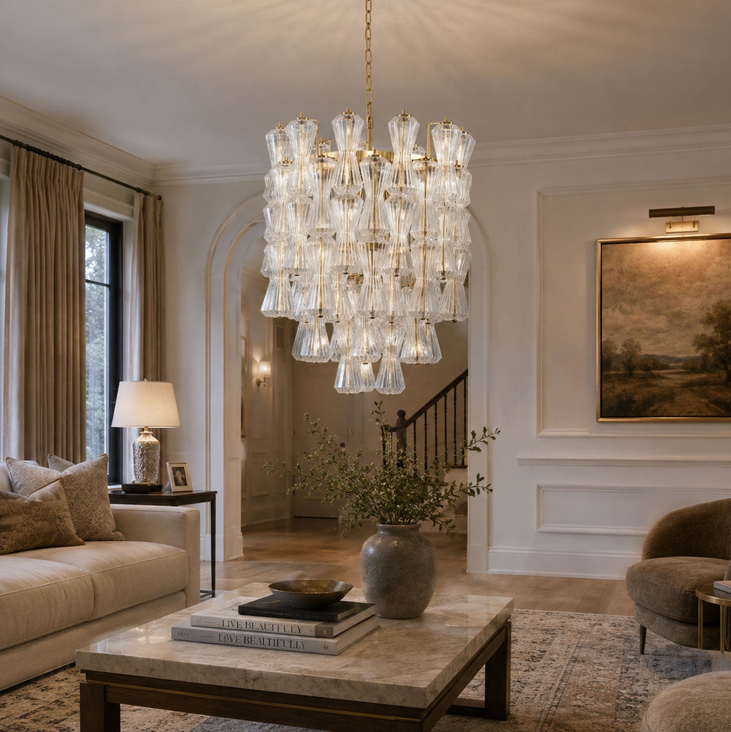 Florenzia Glass Chandelier - Vakkerlight