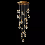 Slipe Faceted Crystal Prisms Chandeliers For Staircase