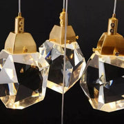 Slipe Faceted Crystal Prisms Chandeliers For Staircase