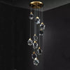 Slipe Faceted Crystal Prisms Chandeliers For Staircase