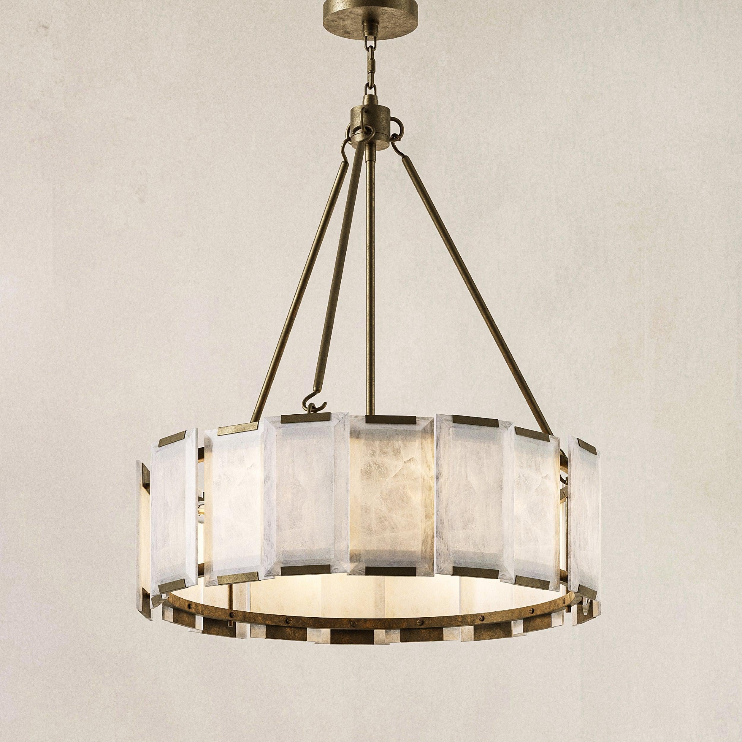 AZZURRA Alabaster CHANDELIER - Blushlighting