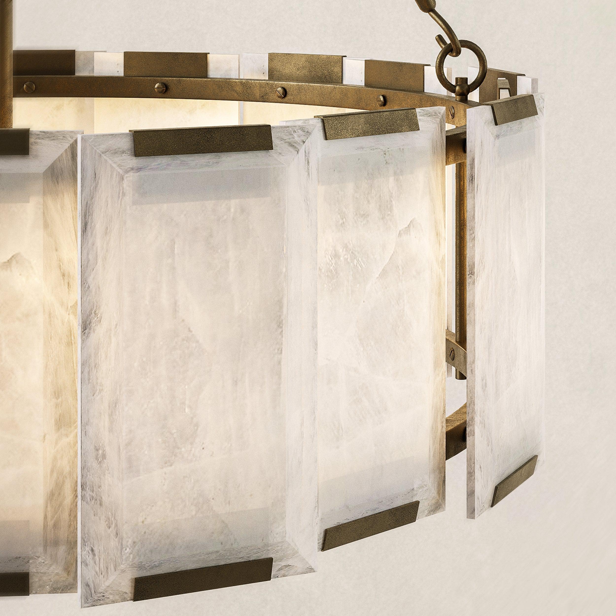 AZZURRA Alabaster CHANDELIER - Blushlighting