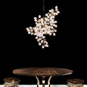 Grapes Hanging Branch Chandelier Over Kitchen Island