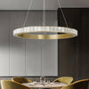 32" Natural Marble Modern Ring Chandelier