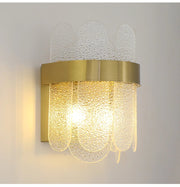 Blushlighting® New modern gold stainless glass wall sconce Cool light (6000K)