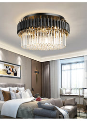 Blushlighting® Ceriale | Grand Black Modern Crystal Ceiling Chandelier