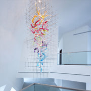 Blushlighting® La Roquette-sur-Siagne | Colourful Modern Glass Chandelier