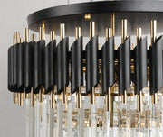 Blushlighting® Ceriale | Grand Black Modern Crystal Ceiling Chandelier