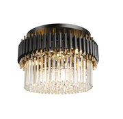 Blushlighting® Ceriale | Grand Black Modern Crystal Ceiling Chandelier