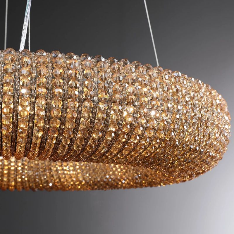 Halos Crystal Round LED Chandelier 60''