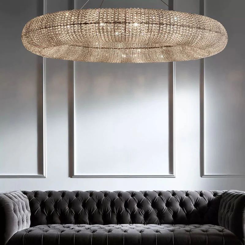 Halos Crystal Round LED Chandelier 60''