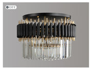 Blushlighting® Ceriale | Grand Black Modern Crystal Ceiling Chandelier