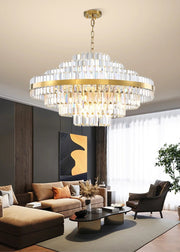 Blushlighting® Large hanging crystal lamp for living room, master bedroom, dining room