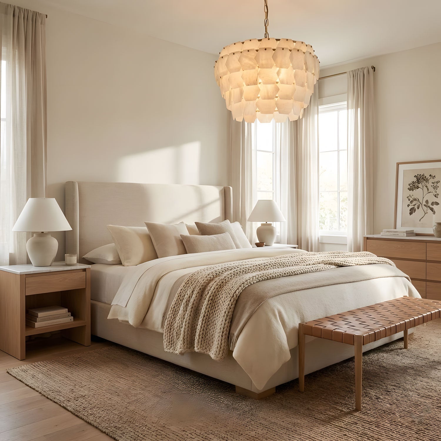 Hexa Cloud Alabaster Pendant Light - Vakkerlight