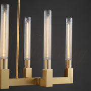 Celestia Candlestick Modern Linear Chandelier 55", 67"