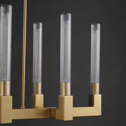 Celestia Candlestick Modern Linear Chandelier 55", 67"