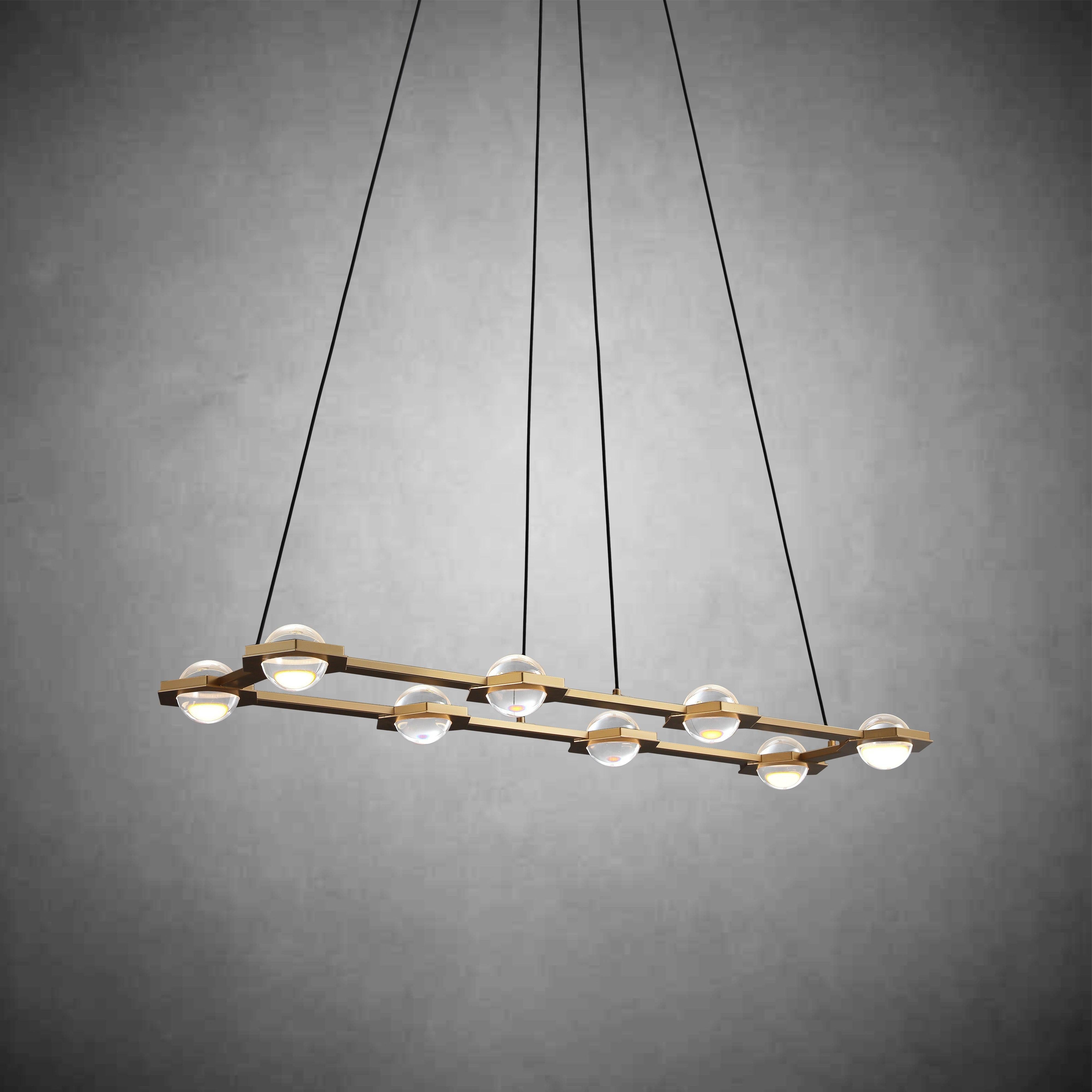 Eclatamt Linear Chandelier 54"W 72"W