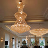 3-Tier Empire Gold/Chrome Crystal Chandelier