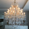 9/19/49-Light Crystal Chandelier in Gold/Chrome Finish