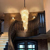 13/24/30-Light Luxury Style Rotating Crystal Chandelier