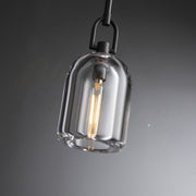 Kairos Modern Cloche Crystal Pendant Light, Pendant Light for Kitchen Island