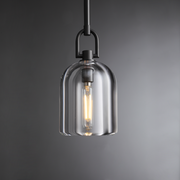 Kairos Modern Cloche Crystal Pendant Light, Pendant Light for Kitchen Island