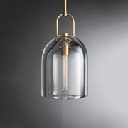 Kairos Modern Cloche Crystal Pendant Light, Pendant Light for Kitchen Island