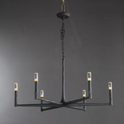 Tristan Hand-Forged Metal Modern Round Chandelier For Living Room