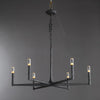 Tristan Hand-Forged Metal Modern Round Chandelier For Living Room