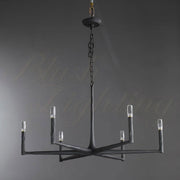 Tristan Hand-Forged Metal Modern Round Chandelier For Living Room