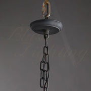 Tristan Hand-Forged Metal Modern Round Chandelier For Living Room