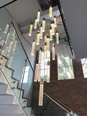 3/7/13/25/41-Light Glacier Bubble Crystsal Chandelier in Gold/Chrome/Black Finish