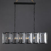 Hoden Modern Crystal Rectangular Chandelier For Dining Room 42"