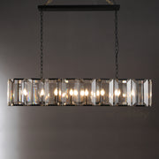 Hoden Modern Crystal Rectangular Chandelier For Dining Room 42"