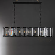 Hoden Modern Crystal Rectangular Chandelier For Dining Room, Kitchen Table Chandelier