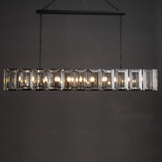 Hoden Modern Crystal Rectangular Chandelier For Dining Room, Kitchen Table Chandelier