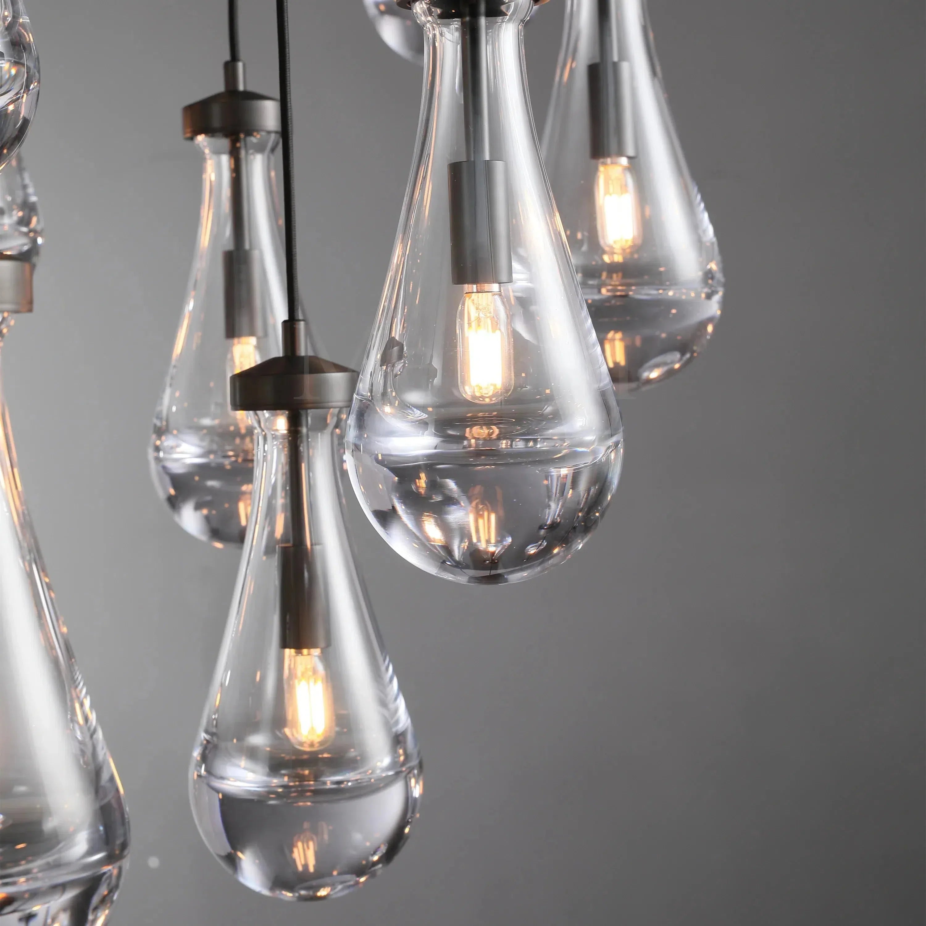 Raindrop Round Chandelier 60"