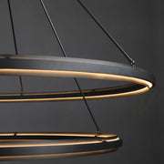 Declan Modern Black Chandelier, Upscale Lighting Fixtures For Living Room