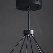Declan Modern Black Chandelier, Upscale Lighting Fixtures For Living Room