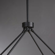 Declan Modern Black Chandelier, Upscale Lighting Fixtures For Living Room