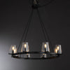 Kiara Modern Glass Round Chandelier 36", 48", 60", Living Room Chandelier