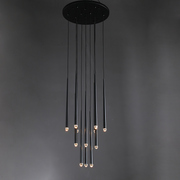 Lucian Modern Round Chandelier 18", 24", 30", 48", Chandelier for Living Room, Staircase Light