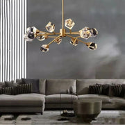 Isaro Faceted Oval Chandelier For Living Room