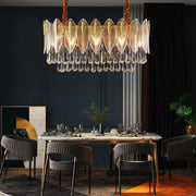 Blus Lighting Luxury Flake Island Chandelier