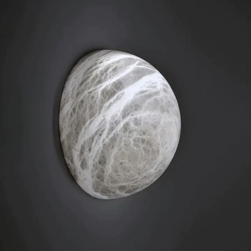 Alabaster Hemisphere Wall Sconce 5.9" D 7.9" D 11.8" D  Herman Lighting   