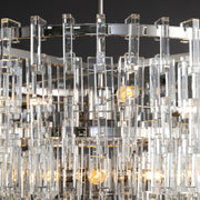 Calista Modern Luxury Tiered Round K9 Crystal Chandelier, Large Chandelier for Staircase