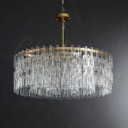 Calista Modern Luxury Round K9 Crystal Chandelier 60"